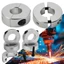 CATMALLER88 1 Vòng cổ trục, Vòng giới hạn khóa cố định chia đôi trục quang riêng biệt, Đường kính 6-20mm có ốc vít Vòng cổ loại kẹp hợp kim nhôm
