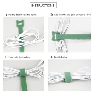 Cáp Sạc Tự Dính Nhiều Màu Di Động Có Thể Tái Sử Dụng Nylon Velcro Đồng Phục Thích Hợp Cho Bộ Sạc Cáp Dữ Liệu Dây Máy Tính Cáp Hộ Gia Đình, v.v.