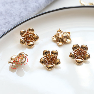 Bảo Quản Màu Sắc Tinh Tế Đồng Clad Lá Vàng Có Mặt Sau Treo Hoa Tính Khí Móc Tai diy Handmade Trang Sức Bông Tai Phụ Kiện Chất Liệu