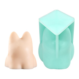 Ba Chiều Mèo Sữa Thạch Khuôn Thỏ Khủng Long Lắc Thạch Khuôn Silicon Hoạt Hình Pudding Mousse Máy Xay Bánh