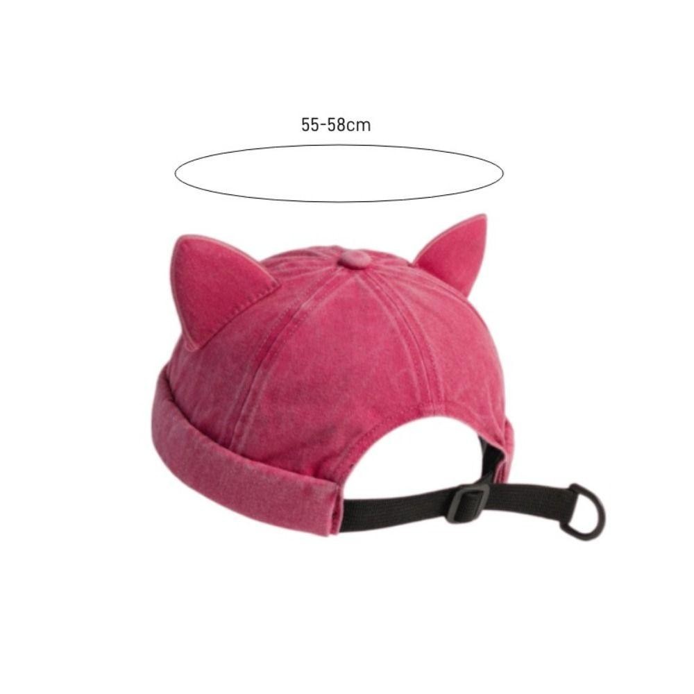Gill Tai Mèo Chủ Nhà Mũ, Mũ Beanie Thoáng Khí Cũ Giặt, Thời Trang Cotton Màu Trơn Unisex Không Vành Mũ Nam
