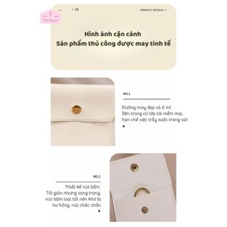 Túi da PU bỏ túi đựng trang sức du lịch, đựng phụ kiện nhỏ