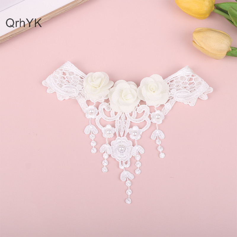 Nhà Máy Thời Trang Vintag Cổ Điển Gothic Hình Xăm Ren Cho Nữ Pha Lê Đen Mặt Dây Chuyền Charm QrhYK