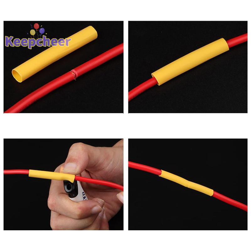 [Keepcheer] 328 CÁI Ống co nhiệt cách nhiệt Polyolefin Ống bọc dây Các loại Ống co lại Bọc dây cáp Bộ tay áo nóng [Mới]