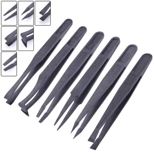 Nhíp sợi Carbon chống tĩnh điện Công cụ sửa chữa công nghiệp bảo trì chính xác