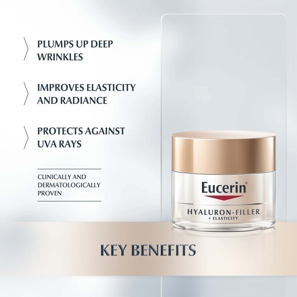 Kem Dưỡng Đêm Eucerin Hyaluron Filler + Elasticity Night Giảm Nếp Nhăn Sâu & Chảy Xệ 50ml