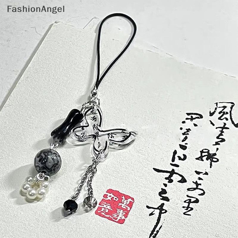 FashionAngel Phong Cách Trung Hoa Tinh Tế Chống Mất Dây Xích Điện Thoại Túi Ba Lô Trang Trí Trang Sức Nhiều Treo Mặt Dây Chuyền Ch TH