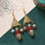 Hàng có sẵn hs Thiết kế ban đầu Bông tai Nepal Retro Phong cách Tây Tạng Phong cách dân tộc bện Tua dài Phong cách kỳ lạ Bông tai Niche Nữ