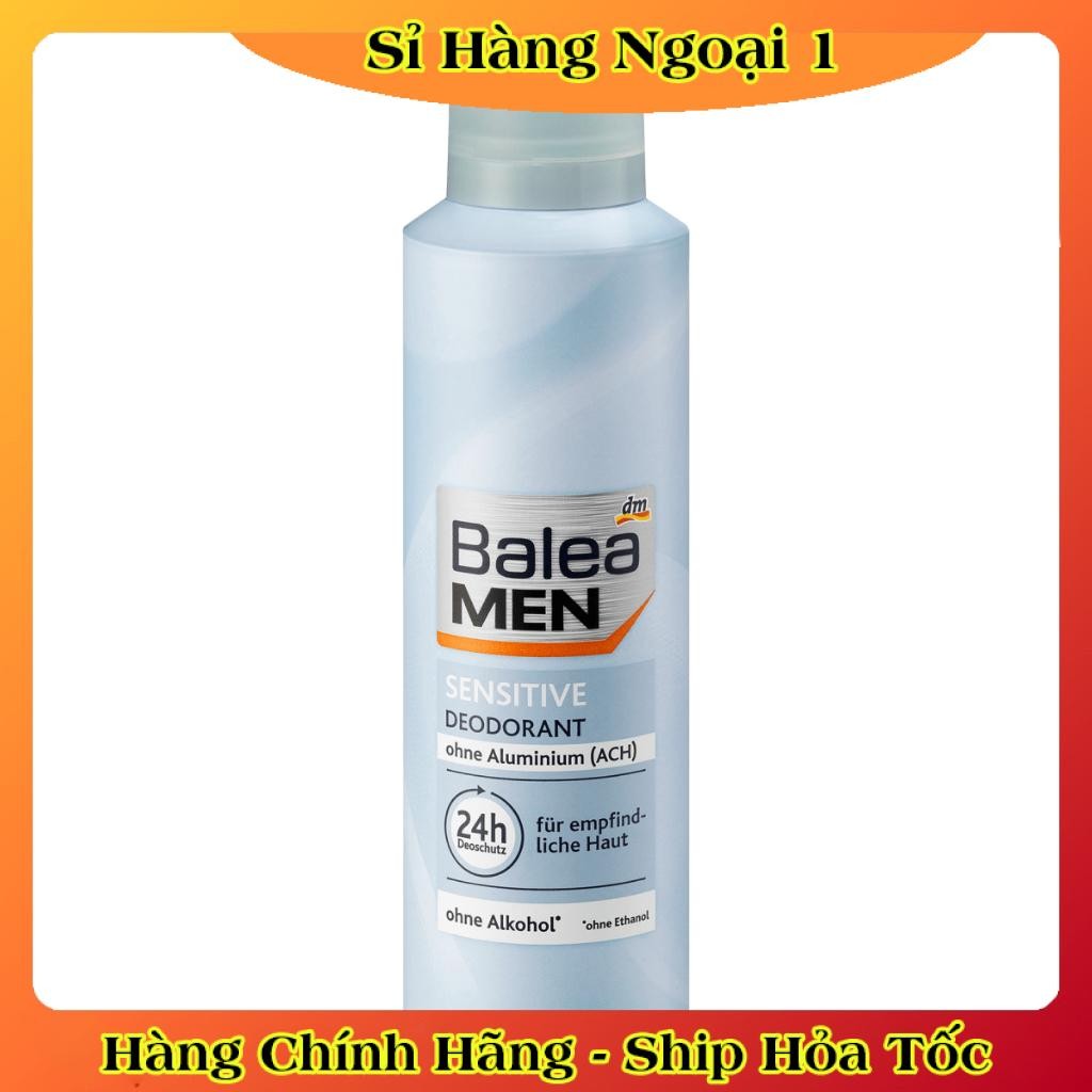 Xịt khử mùi cơ thể Balea Men Đức 200ml ngăn mồ hôi, hương thơm nam tính -Date mới nhất