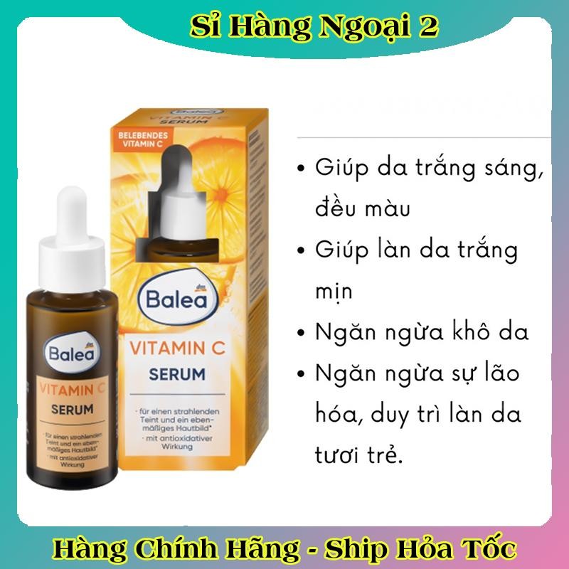 [auth] Serum Vitamin C sáng da, mờ thâm, chống lão hoá và nếp nhăn Balea Đức [ Nội địa Đức Đủ Bill] [Hot]