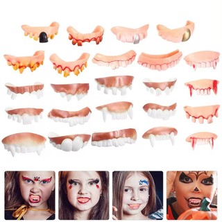 Terro Halloween Kid Cosplay Ngộ nghĩnh Cao Su Răng Giả Đồ Chơi Lừa Prank Đạo Cụ Grotesque