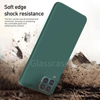 (Hàng có sẵn) Ốp điện thoại silicon hình vuông Samsung Galaxy A22 A12 A42 M32 M22 4G 5g Ốp mềm cặp đôi bảo vệ máy ảnh Ốp lưng chống sốc qzz
