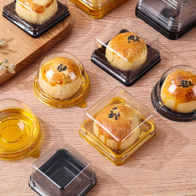 50 / 75 / 100gmooncake vỉ bao bì hộp lòng đỏ trứng sắc nét vỉ bao bì hộp bánh trung thu vỉ hộp đóng gói bánh trung thu hộp đóng gói vỉ màu xanh Tuan hộp đóng gói trong suốt