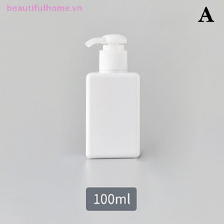 [Beautifulhome] Dầu gội vuông có thể đổ lại Sữa tắm Chai rỗng có bơm Dầu gội Dầu xả Máy rửa toàn thân cho phòng tắm khách sạn [làm đẹp]