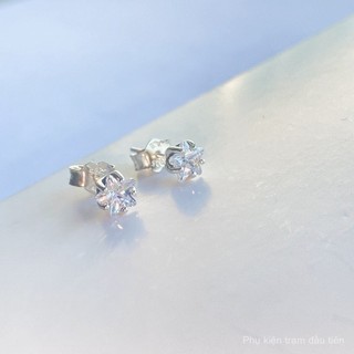Hàng Hóa Tại Chỗ 925 Sterling Silver Stud Bông Tai Long Lanh Hình Dạng Ngôi Sao 290023c01 Thời Trang Sterling Silver Stud Bông Tai Cho Phụ Nữ