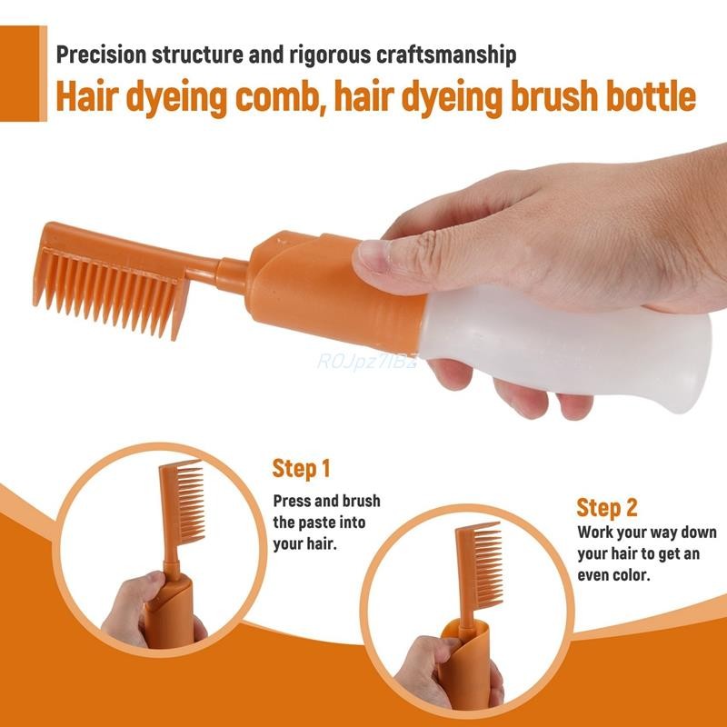 Lược Nhuộm Tóc Tóc Chải Nhuộm Tóc Có Chai DIY Lược Salon Nhuộm Nướng Dầu Bàn Chải Tóc Dụng Cụ Nhuộm Tóc