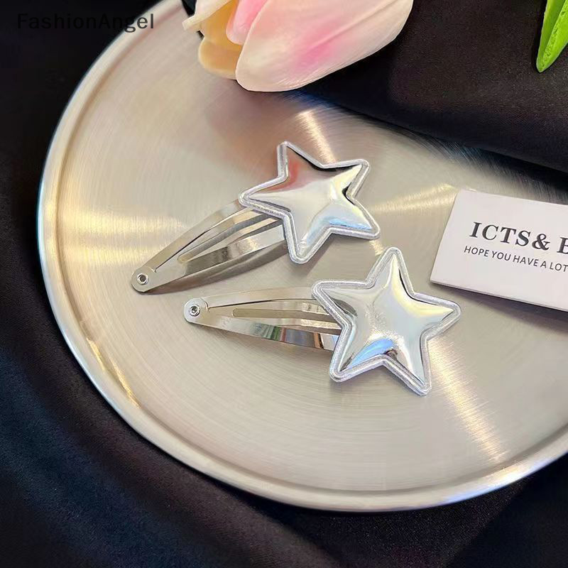 FashionAngel Bông Tai Kẹp Ngôi Sao Bobby Pin Ngọt Ngào Dễ Thương Pentagram Barrettes Hợp Thời Trang Cho Nữ Thẩm Mỹ Kẹp Bên Phụ Kiện Tóc Quà Tặng TH