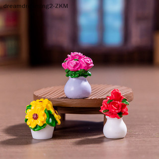 [dreamdreaming] 1 Máy Tính Để Bàn Trang Trí Ô Tô 1 / 12 Nhà Búp Bê Mi Plant Hoa Hồng Chậu Hoa Mẫu Đồ Nội Thất Trang Trí Nhà Phụ Kiện DIY [zkm]