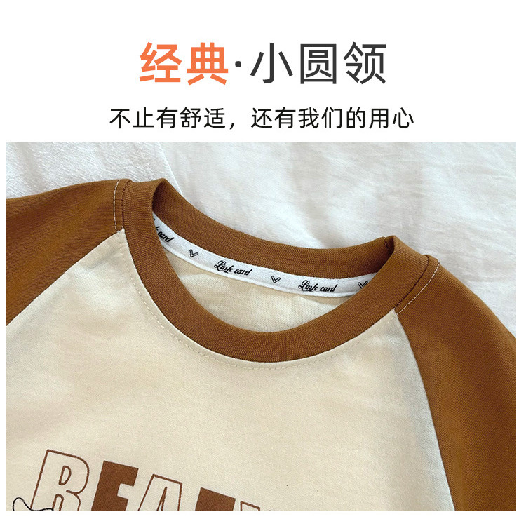 Phong Cách Mới Áo Thun Trẻ Em 100% Cotton Dài Tay Top Bé Trai Bé Gái Hoạt Hình Hợp Thời Trang 5NQT