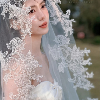 Retro ren ren dài theo dõi bức tranh sơn dầu ảnh cưới chụp ảnh và trang điểm tạo kiểu tóc cao cấp phụ kiện tóc
