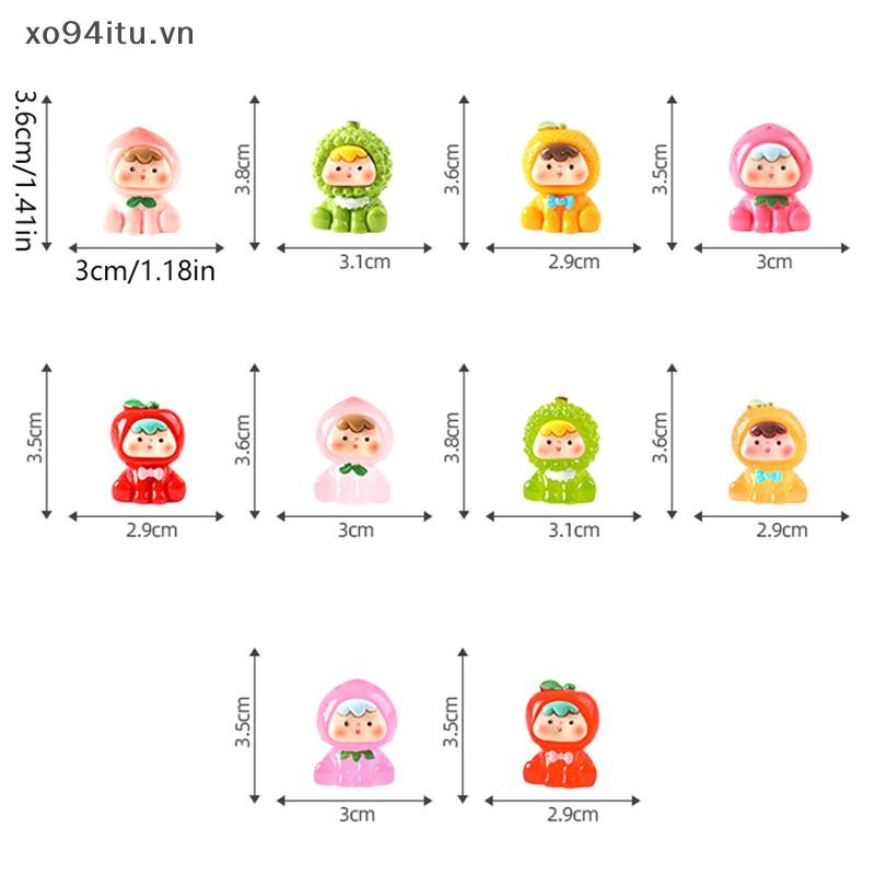 XOITU 1 Chiếc Dạ Quang Trái Cây Búp Bê Trang Trí Nhà Cảnh Quan Nhựa Thủ Công Phát Sáng Vườn Cá Thu Nhỏ Đồ Trang Trí Trang Trí VN