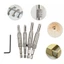 SAIA 3 / 4 Dụng cụ mở lỗ định vị, Mũi khoan bản lề tự định tâm màu bạc, Dụng cụ khoan tay cầm lục giác bằng thép bền Dụng cụ khoan bản lề chế biến gỗ
