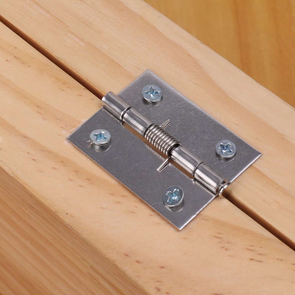 Bản lề lò xo tự đóng 2 / 3 / 4 Inch - 1 / 3 / 5 Bộ bản lề cửa sổ bằng thép không gỉ có vít - Phụ kiện phần cứng nội thất cho hộp đựng đồ trang sức - Bản lề tủ phục hồi tự động