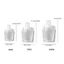 Túi đựng vòi đứng trong suốt KIN dành cho du lịch 30ml 50ml 100ml Túi nạp lại chống rò rỉ