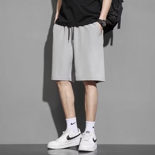 Quần short mỏng khô nhanh mùa hè dành cho nam CGF, quần bóng rổ thể thao thông thường bằng lụa băng thẳng rộng