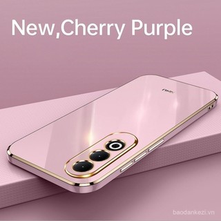 Ốp Oppo A3 Pro cho OPPO A3 x Pro a3x a3pro oppoa3x oppoa3pro Ốp điện thoại mềm bóng mạ vuông 5g Ốp lưng cặp đôi chống sốc thời trang bảo vệ ống kính máy ảnh u2si
