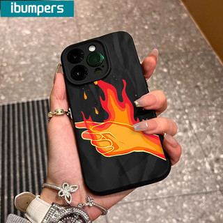 ibumpers Ốp Lưng iPhone Xinh Hài Hước Couple Ốp Basic Đen Chống Bẩn Dày Dặn Silicon Mềm Chống Sốc Cho Iphone 15 14 12 13 11 Pro Max IP 7 8 Plus Iphon X XS XR