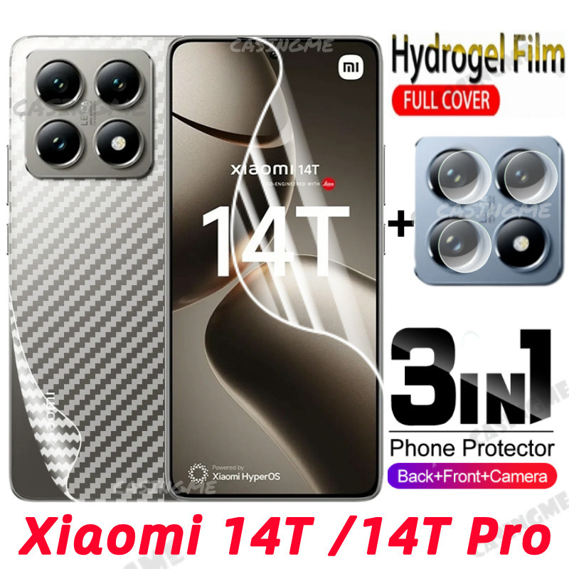 Xiaomi 15T 14TPro 2024 Mặt Trước Mặt Sau Full Cover Bảo Vệ Hydrogel Phim Cho Xiaomi 14T 14 T 14TPro Xiaomi14T Pro 4G 5G Không Kính Cường Lực Phía Sau Camera Bảo Vệ Màn Hình