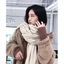 Khăn Quàng Cổ Dệt Kim Mềm Mại, Dày Dặn Chống Gió Mùa Đông, Phù Hợp Hijab
