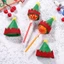 CPINCP 12 Chiếc Mũ Ông Già Noel Giáng Sinh, Chai Quà Tặng Trang Trí Mũ Giáng Sinh Mini, Sáng Tạo Lollipop Nón DIY Yêu Tinh Đồ Thủ Công Mũ Chai Rượu Đảng