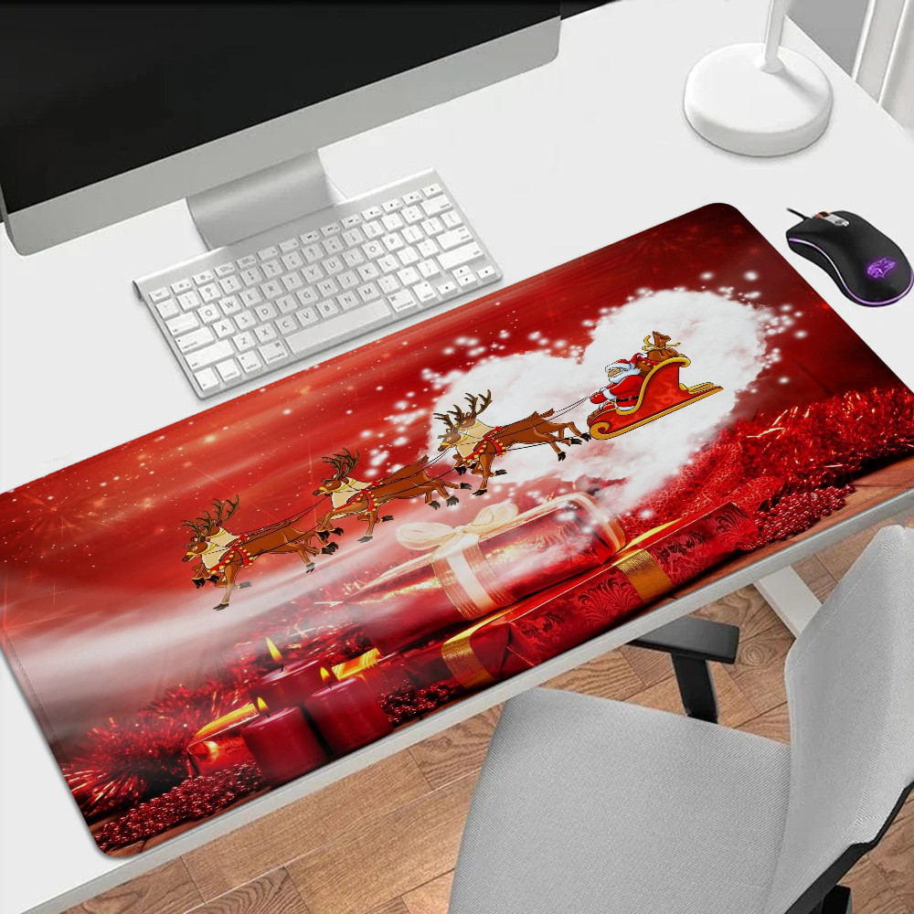 Lớn Xxl Chuột Miếng Lót Chơi Game Phụ Kiện Để Bàn Thảm Ông Già Noel Bàn Phím Máy Tính Văn Phòng Mousepad Game Thủ Tủ Pc 900x400 Thảm