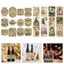 Treeling 12 Chiếc Vintage Rượu Bảo Vệ Nhãn Tự Dính Nhãn Dán Cho Rượu Vang Và Nếm Năm Mới Trang Trí Tiệc