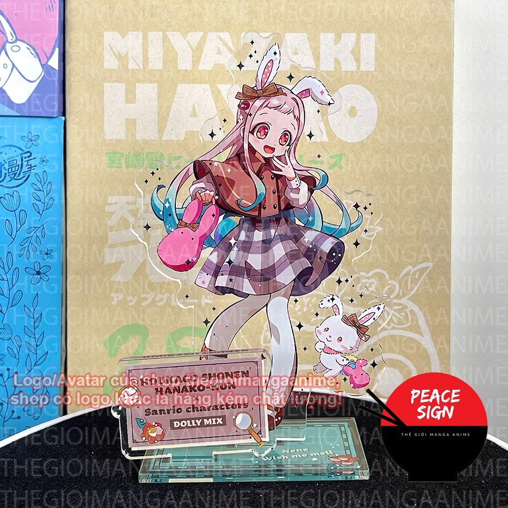Mô hình Standee CẬU MA NHÀ XÍ HANAKO-KUN ver SANRIO Toilet-bound Jibaku Shounen Hanako-kun in hình anime chibi