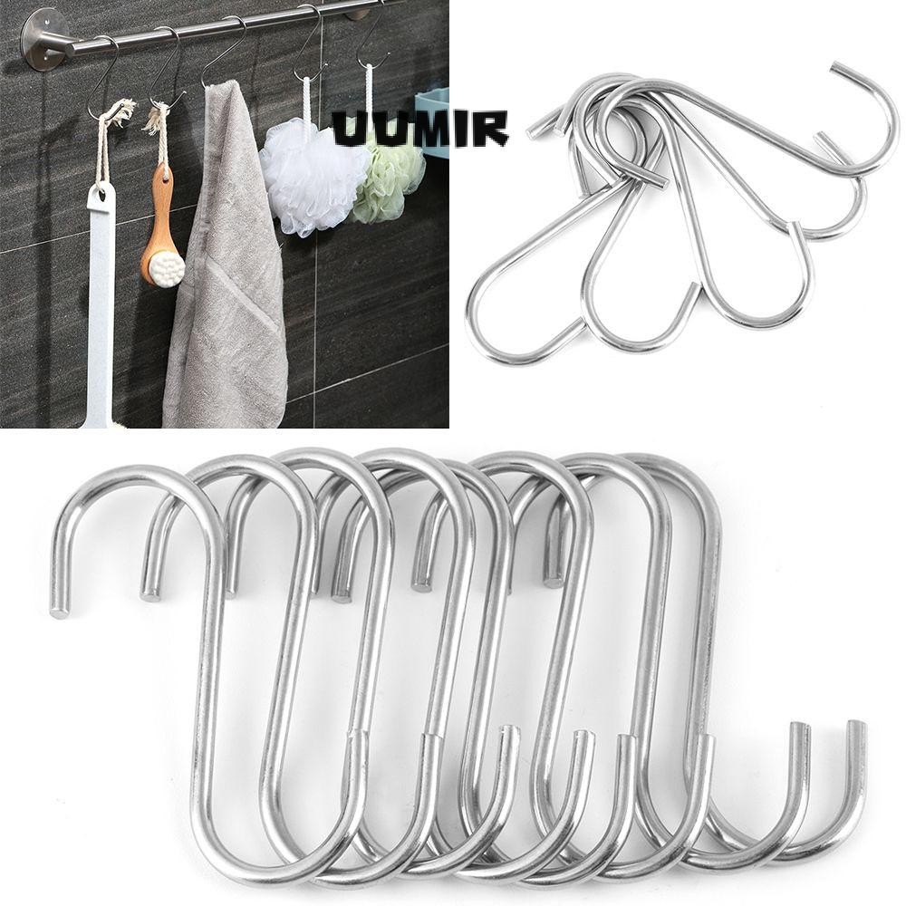 5 / 10 / 20 Chiếc Móc Hình Chữ S Hộ Gia Đình Tổ Chức Giá Để Đồ Bằng Thép Không Gỉ