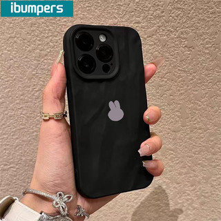 ibumpers Ốp Lưng iPhone Xinh Hàn Quốc Thỏ In Hình Ốp Điện Thoại nhám Silicon Mềm Chống Sốc Chống Bẩn Cho Iphone 16 15 14 12 13 11 Pro Max IP 7 8 Plus X XS XR