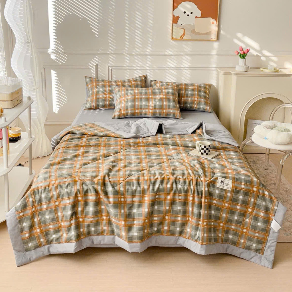 (ST414)Bộ Chăn Ga Gối Cotton Đẹp Mềm Mát Không Điểm Nào Chê - MemMinbedding Luxury