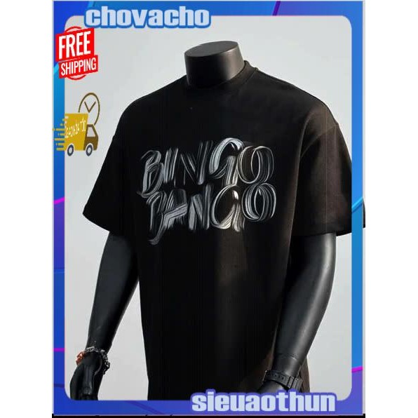 Áo thun Stee Cổ tròn BINGO BANGO Localbrand ICVCVNI Unisex Cotton