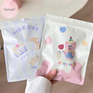Deyangk 10 Cái Hoạt Hình Dễ Thương Tự Niêm Phong Túi Đóng Gói Sáng Tạo Snack Kẹo Bánh Quy Túi Bảo Quản Quà Tặng Trang Trí Bao Bì Túi VN
