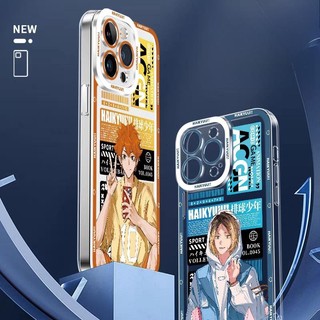 Haikyuu Oya Bóng Chuyền Anime Vỏ Cho IPhone 16 15 Pro Max Plus 11 12 13 14 Promax Phim Hoạt Hình Mềm Trong Suốt Mắt Thiên Thần Vỏ Điện Thoại Dễ Thương