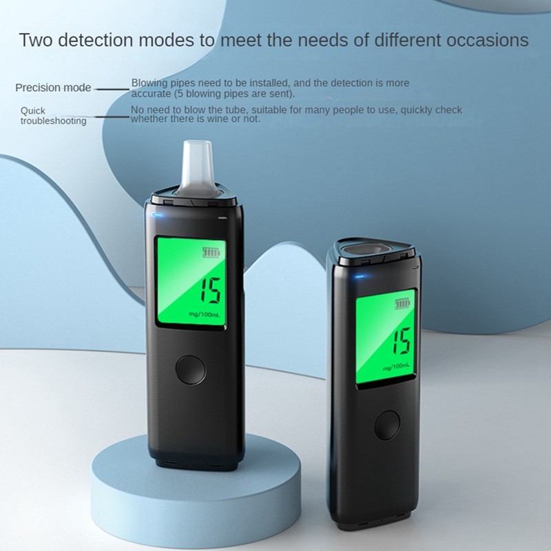 1 Bộ Máy Kiểm Tra Rượu Breathalyzer Có Thể Sạc Lại Máy Kiểm Tra Hơi Thở Di Động Phù Hợp Cho Cá Nhân Và Gia Đình Say Lái Xe Insufflation Tester