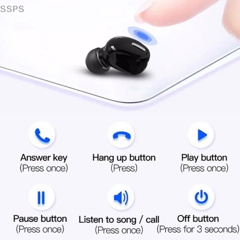 Tai nghe nhét tai 5.0 không dây có mic, tương thích với Huawei, rảnh tay cho điện thoại
