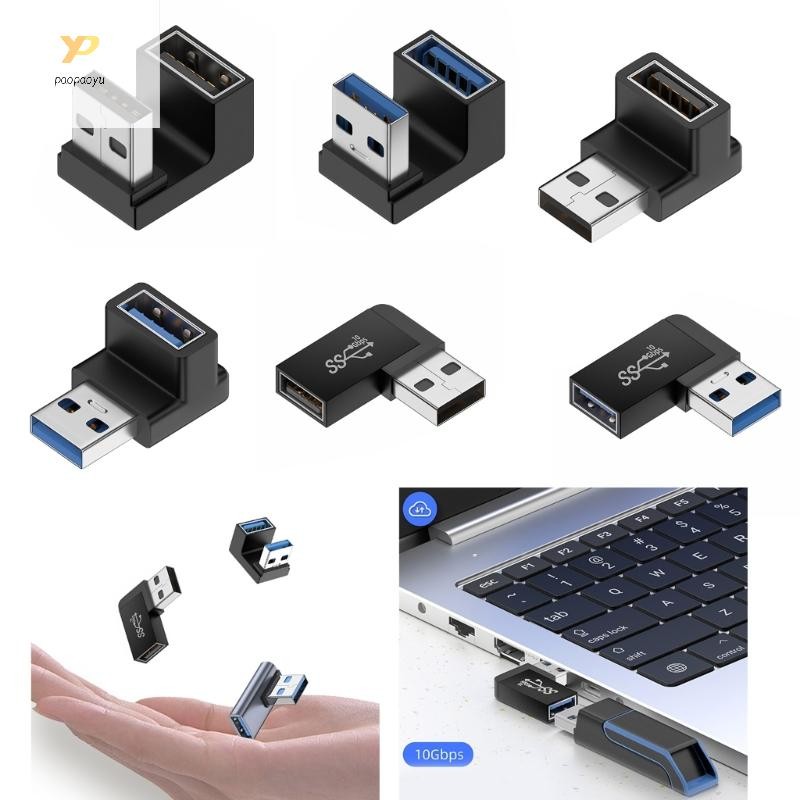 Đầu nối USB PPY 3 0 90 độ dọc Trái phải Lên xuống Bộ chuyển đổi góc