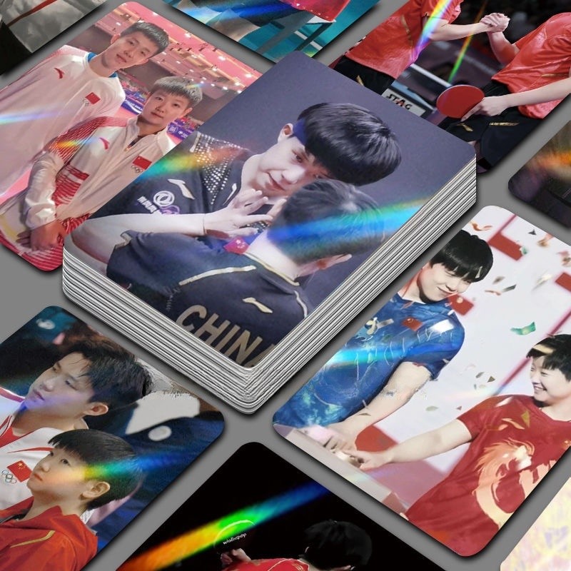 ✨Sản phẩm mới✨Satou CP Wang Chuqin Sun Yingsha Hàng hóa Cùng phong cách Đóng hộp Laser Photocard Thẻ tự in Bưu thiếp đóng hộp Thẻ lomo✨Sự kiện✨