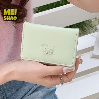 MeiShao Thời Trang Và Thường Ngày Hàn Quốc Nơ Ví Nữ Ngắn Đổi Thẻ Túi Đẹp