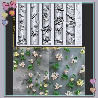 [beautifulhome] Khuôn Làm Móng Tay Cong 3D Lily Of The Valley Hoa Sen Tự Làm Mẫu Móng Tay Trong Suốt Cao Khuôn Móng Tay Trang Trí Nghệ Thuật [vẻ Đẹp]