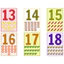 Bộ 20 thẻ học ép plastic chủ đề số đếm mẫu mới Number Flashcards Size A5